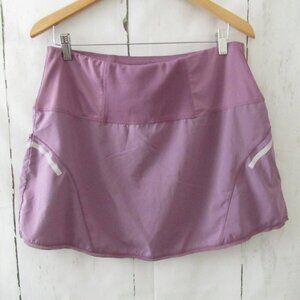 Lucky In Love Skirt Skort L Large Tech Purple Reflective Running Tennis Shorts
